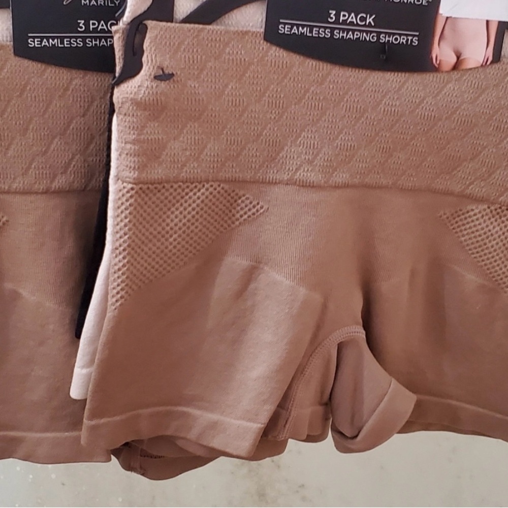 Seamless Shaping Shorts - 3 Pack Tan, Dark Tan, Black